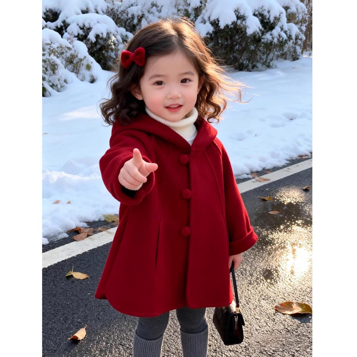 Winter Clothing Baby - Cappotto di Lana per Bambine, Nuovo
