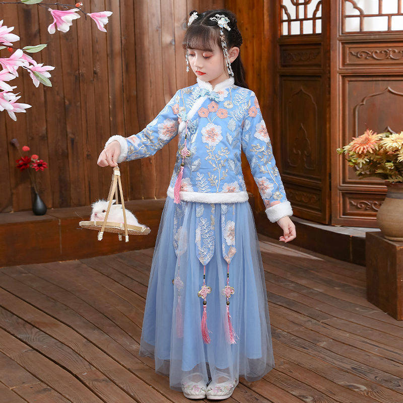 Winter Clothing Baby - 2024 bambini autunno inverno Hanfu ragazza