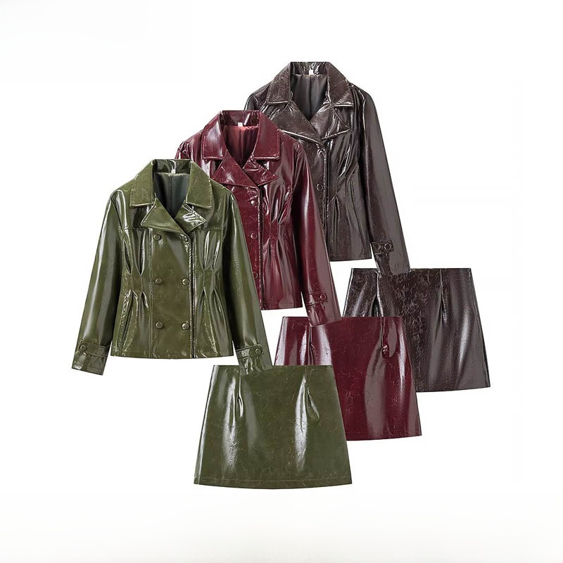 Warm Winter Clothing - Set alla Moda di Giacca in
