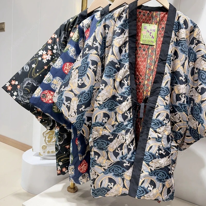 Traditional Winter Japanese Clothing - Cappotti invernali Hanten per uomo donna