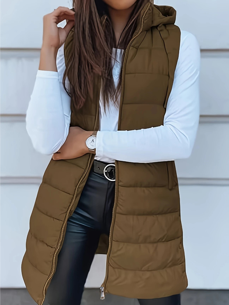 Padded Vest Gilet - Gilet Invernale da Donna, Giacca Senza