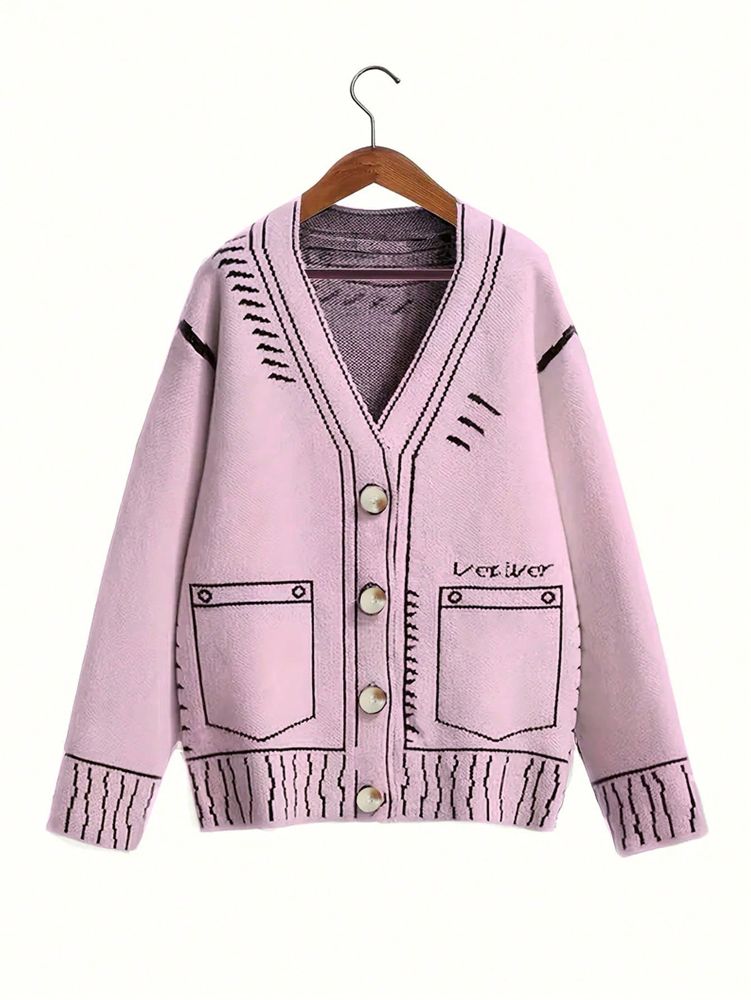 Winter Clothing Line - Cardigan abbottonato da donna taglie forti