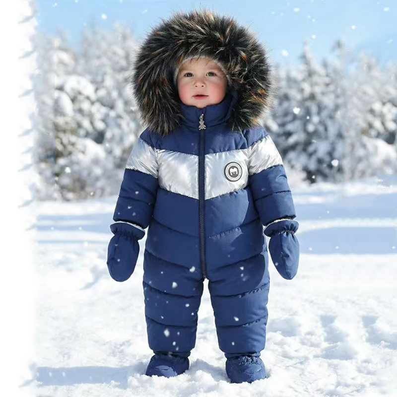 Winter Clothing Baby - Tutina Invernale per Neonati con Guanti,