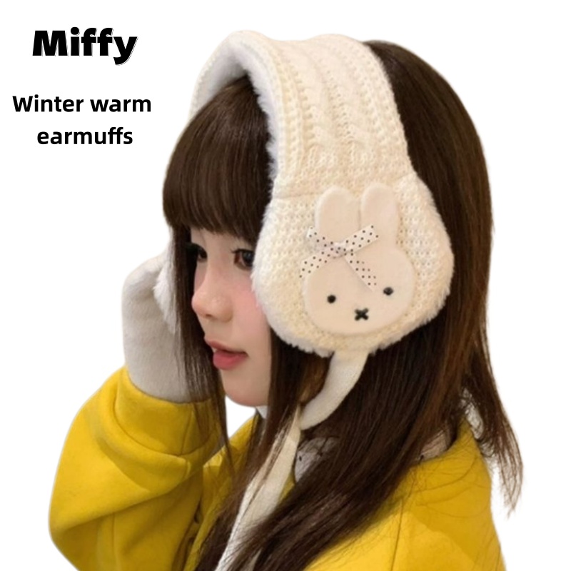 Winter Clothing Earmuffs - Graziosi Paraorecchie in Maglia Miffy per