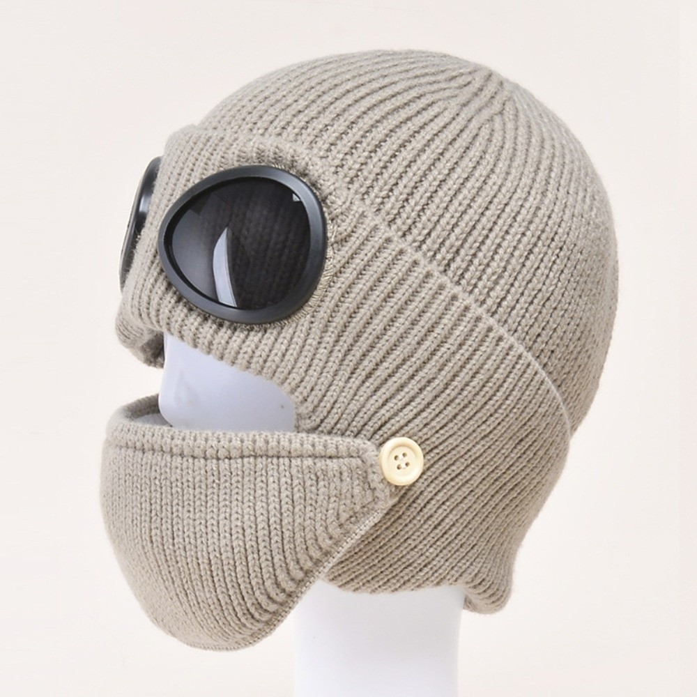 Winter Clothing Earmuffs - Cappello di lana caldo foderato in