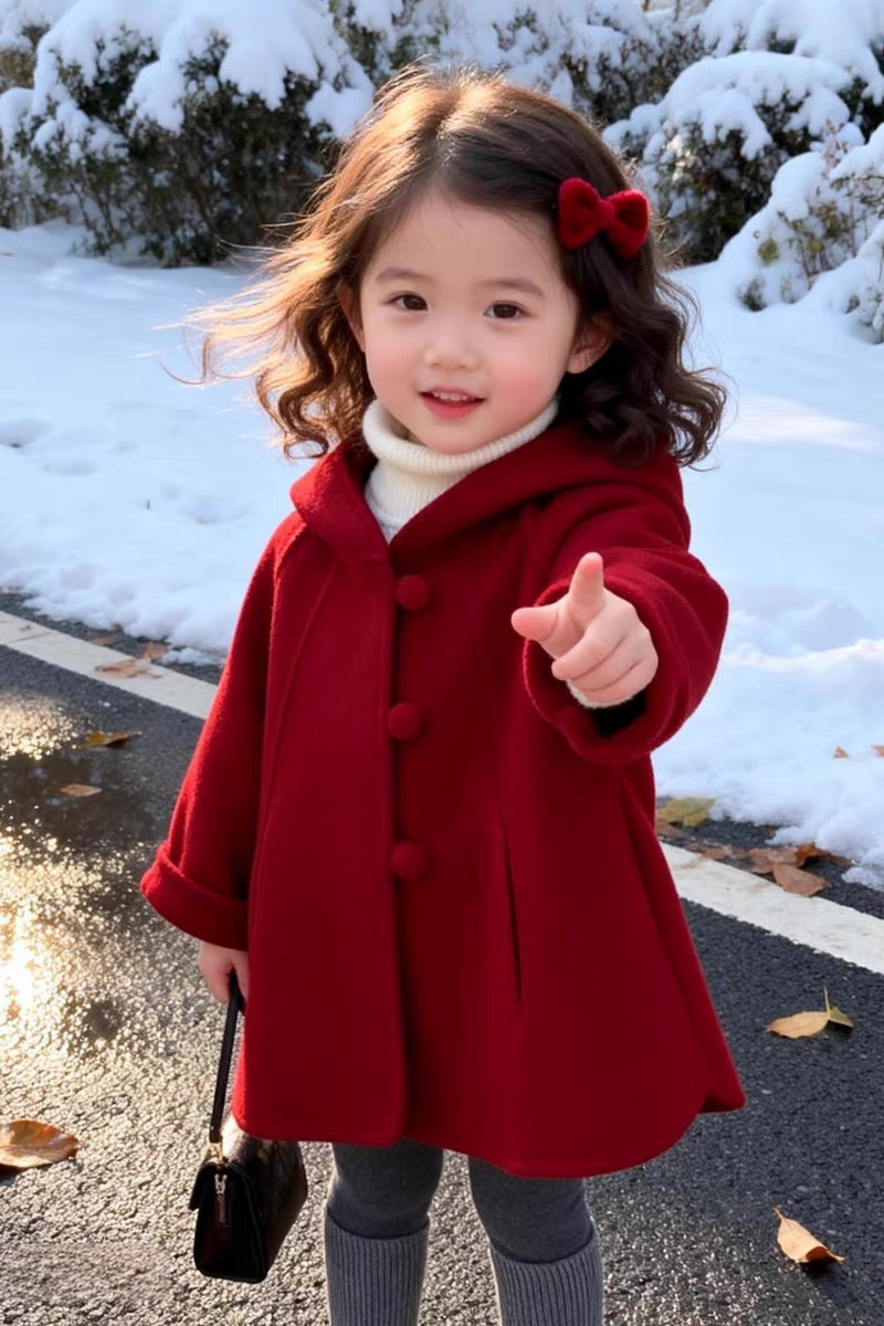 Cappotto di Lana per Bambine,  - Winter Clothing Baby recensione e prezzo