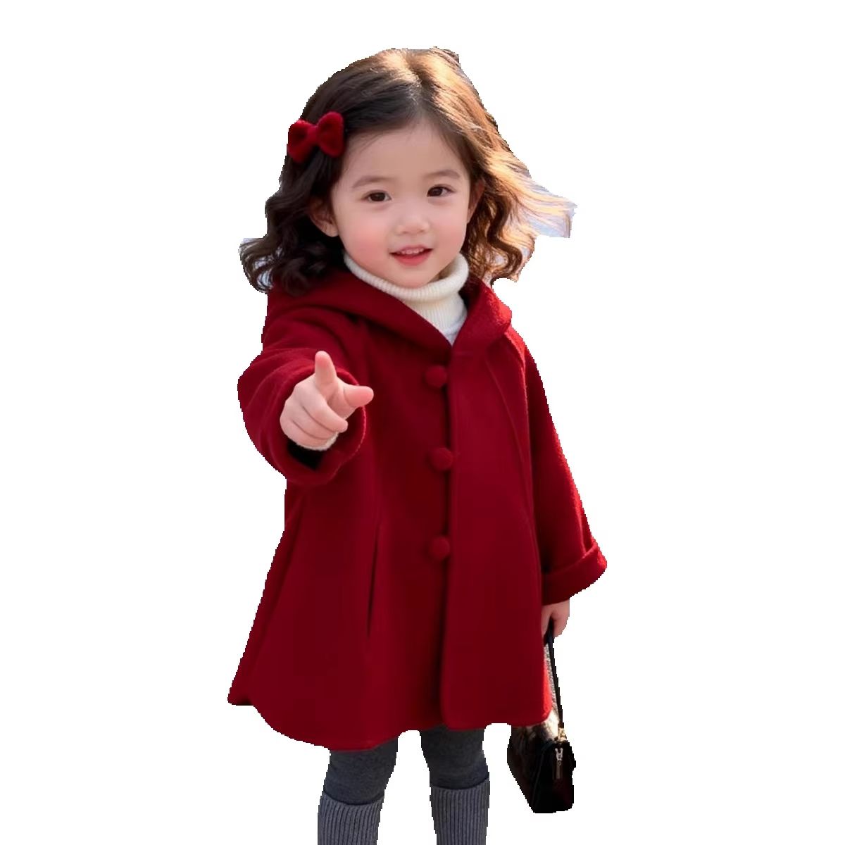 Cappotto di Lana per Bambine,  - Winter Clothing Baby recensione e prezzo