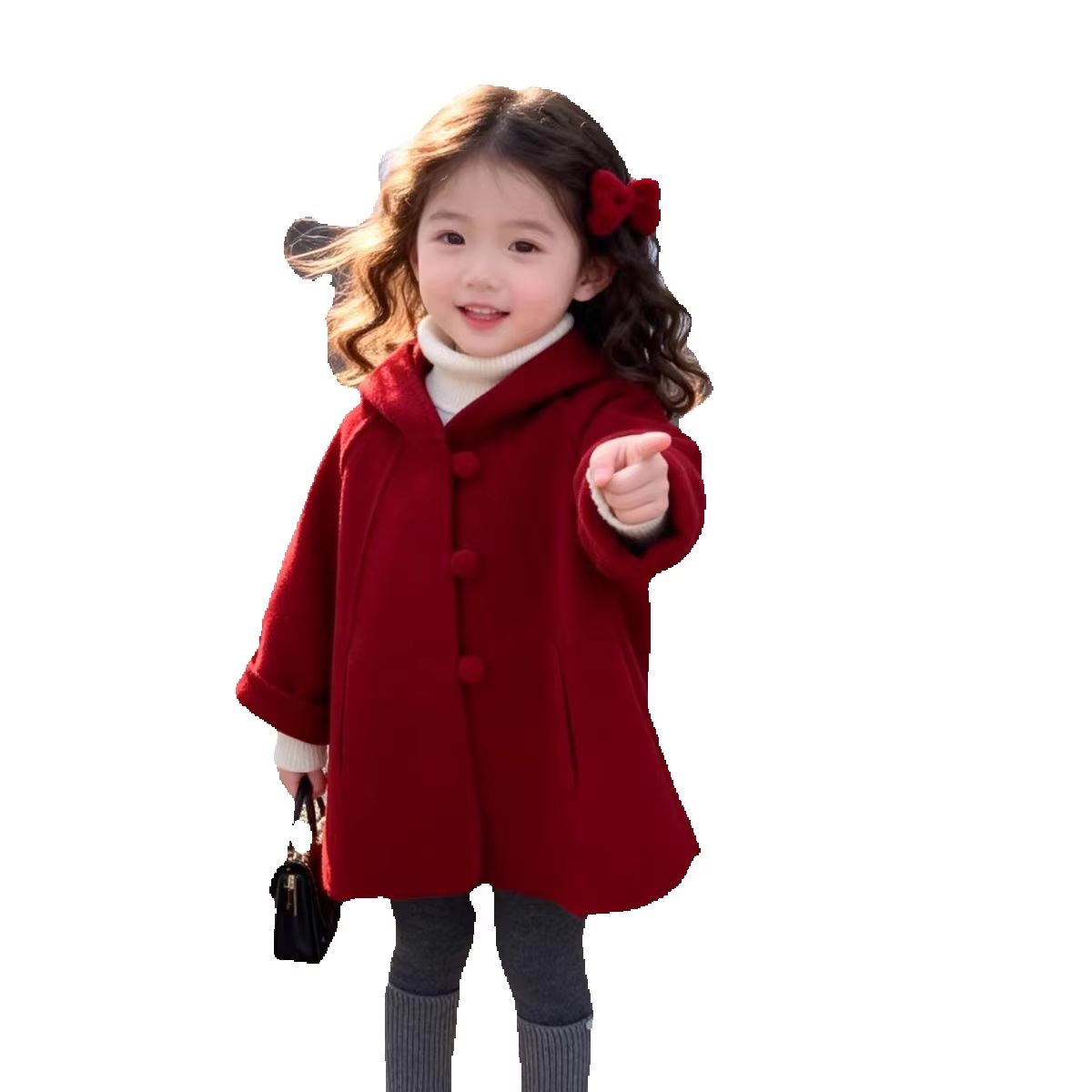 Cappotto di Lana per Bambine,  - Winter Clothing Baby recensione e prezzo