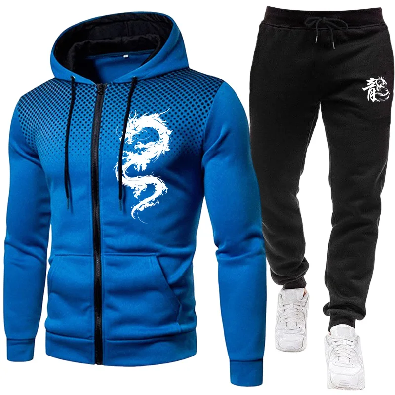 Set da Uomo con Stampa Drago d - Warm Winter Clothing recensione e prezzo